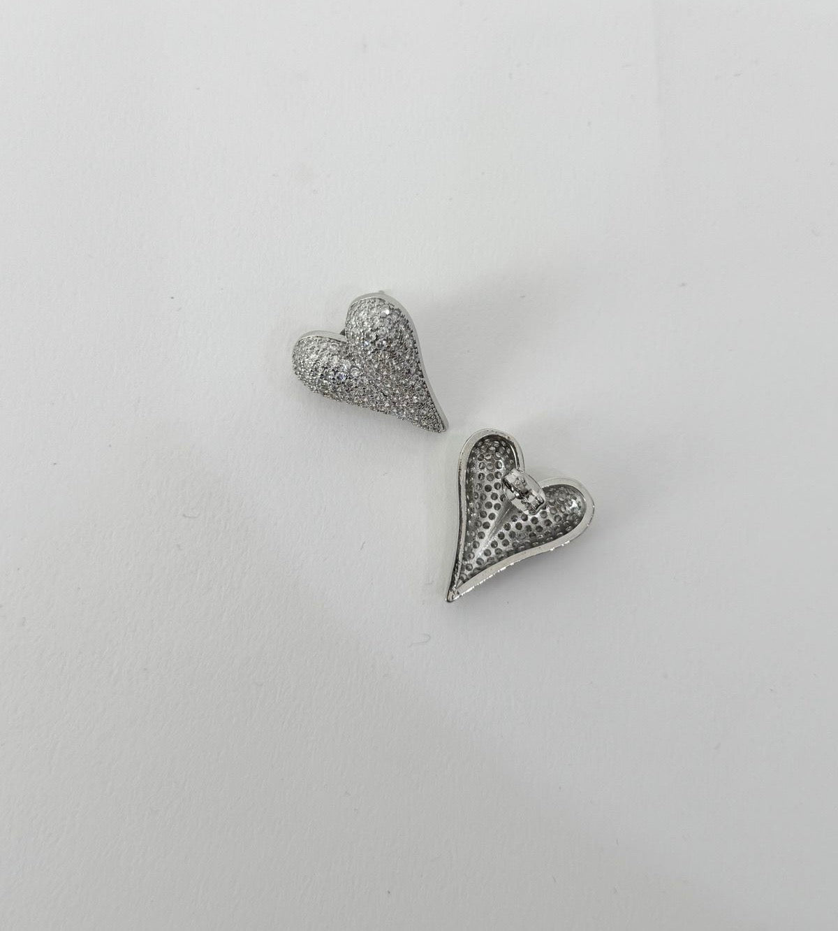 Arracadas Corazón Silver