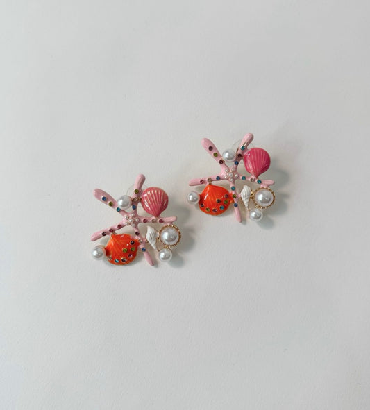 Aretes Pink Star