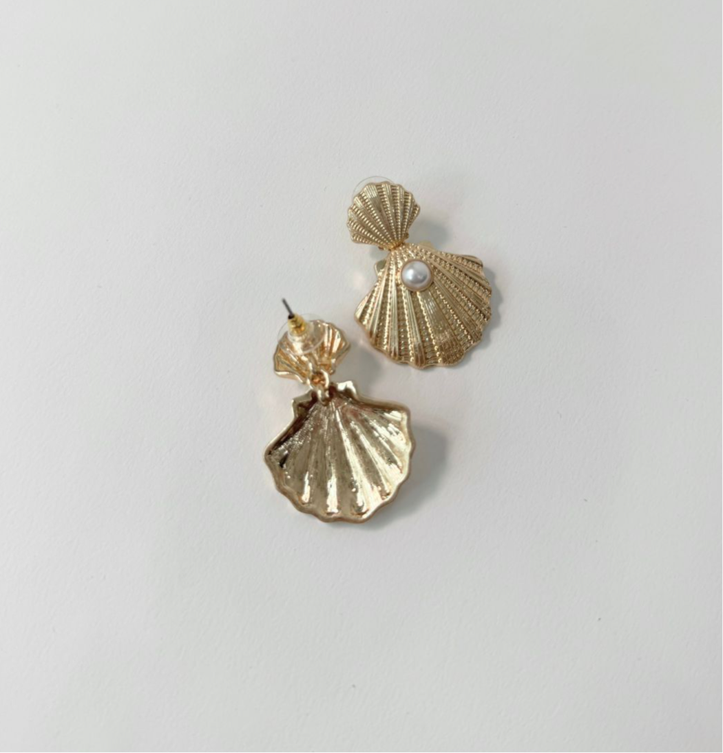 Aretes Golden Shell