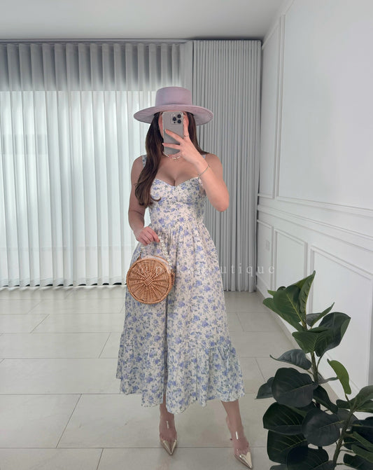 Vestido Blossom Blue