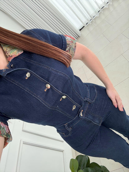 Conjunto Floral Denim