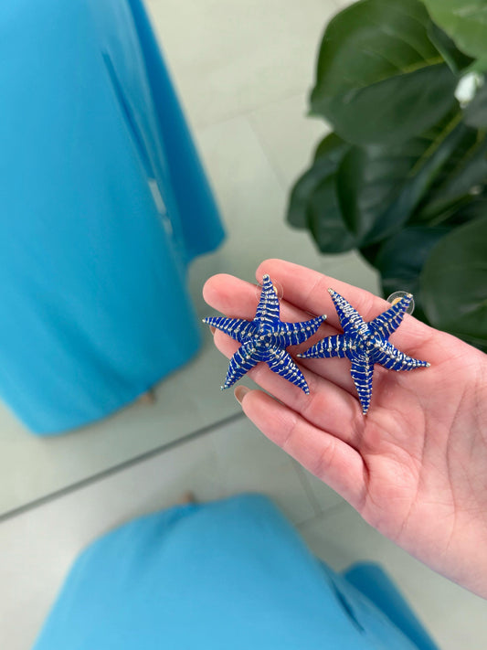 Aretes Starfish Blue