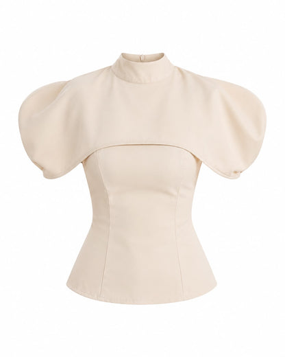 Blusa Overlay Cream