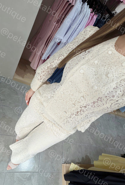 Conjunto Quipao Cream