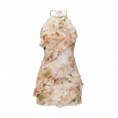 Vestido Wave Floral Peach