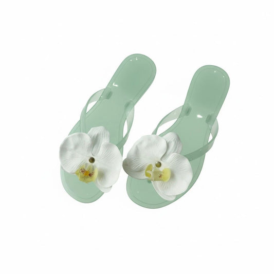 Sandalias Orquídea Verdes
