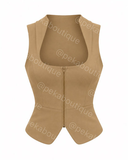 Blusa Keyhole Nude