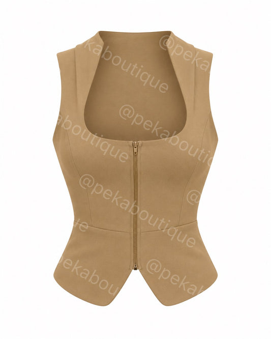 Blusa Keyhole Nude