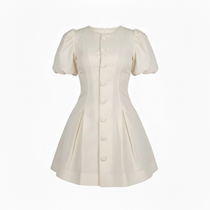 Vestido Puff Ivory