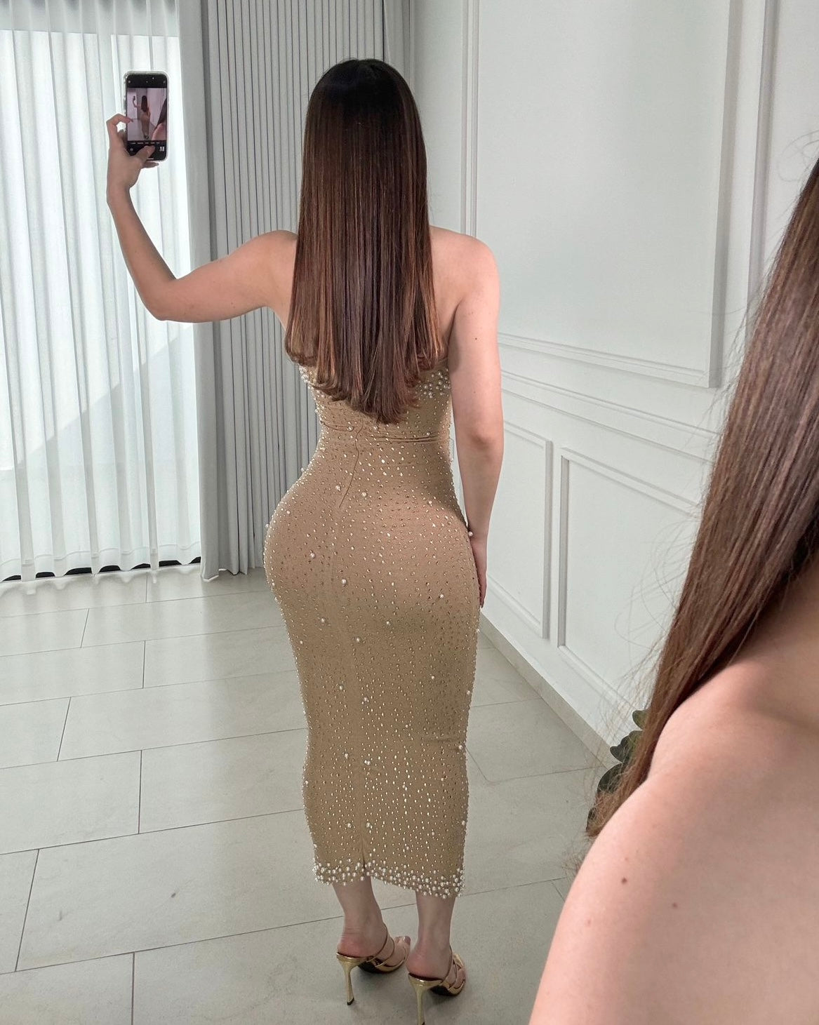 Vestido Nude Pearl