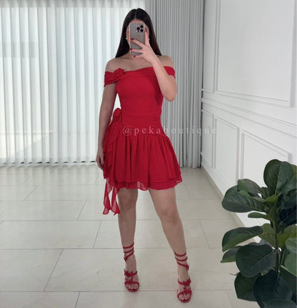 Vestido Rojo Falling