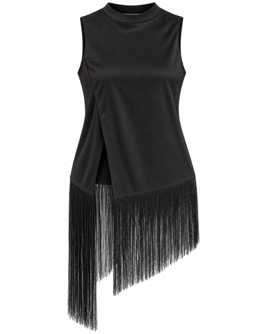 Blusa Fringe Black