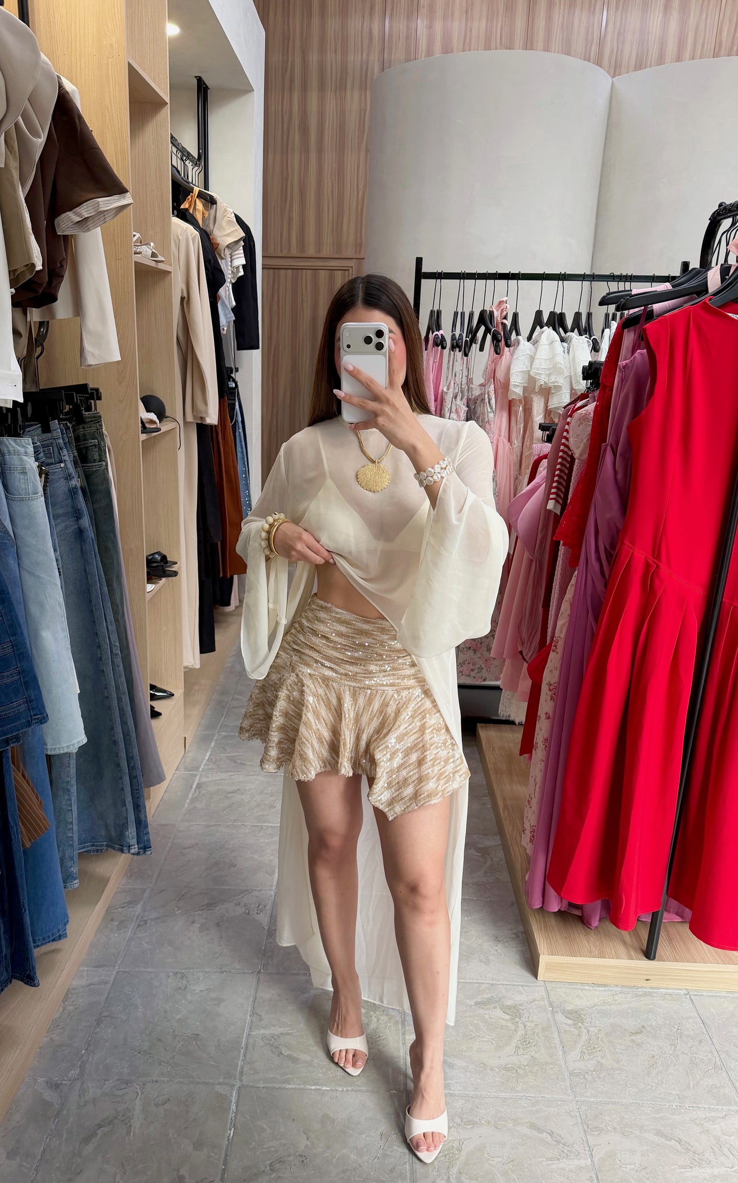 Blusa + Bralette Sheer