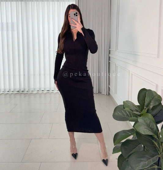 Vestido Black Zipper