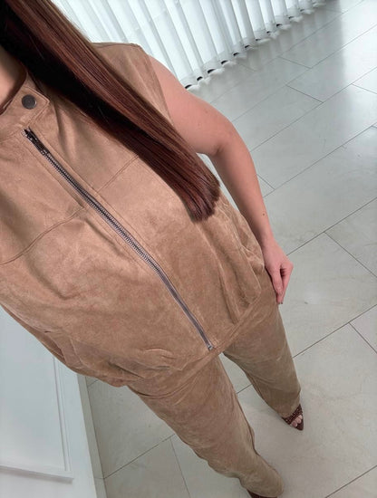 Chaleco Velvet Beige