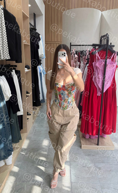 Pantalón Zip Nude