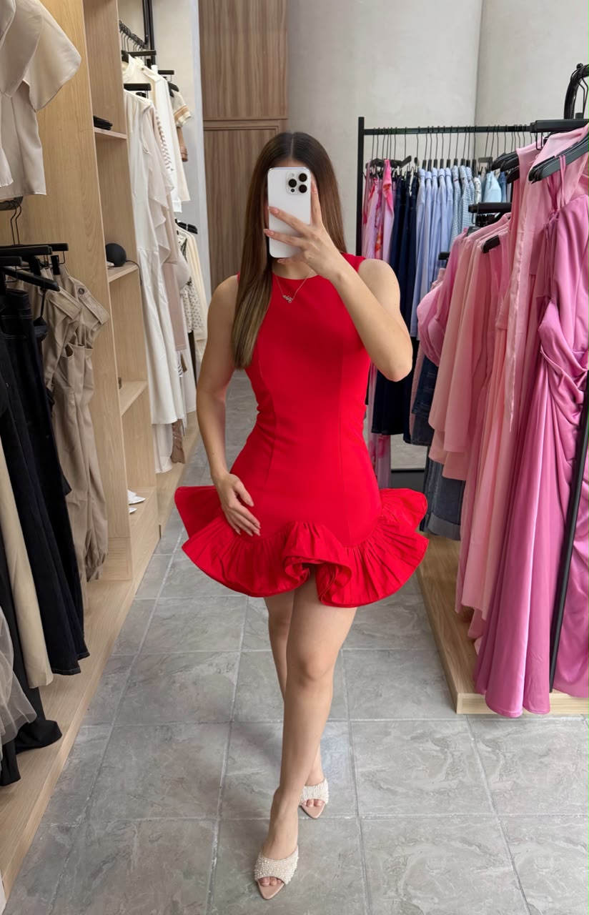 Vestido Flare Red