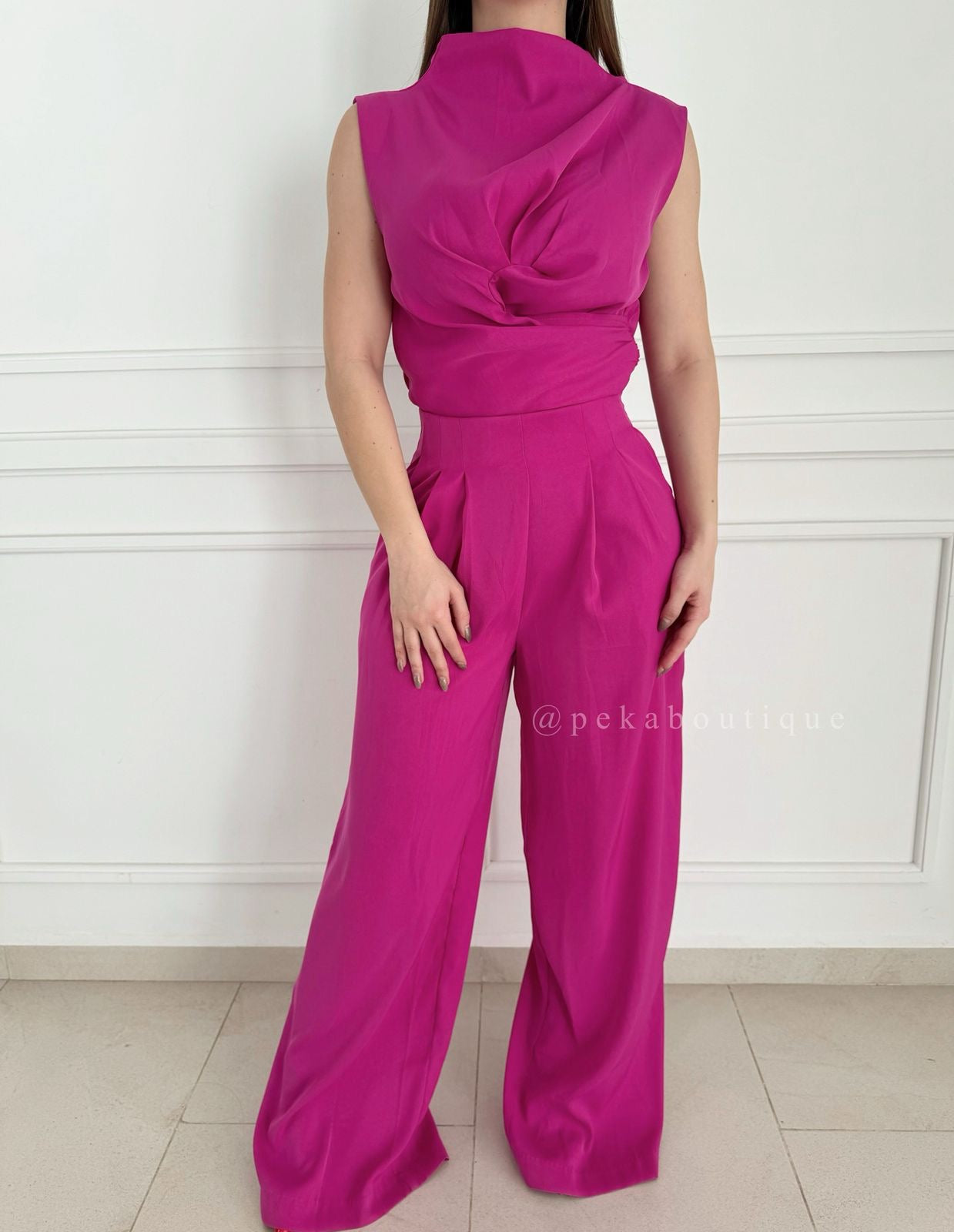 Pantalón Wide Magenta