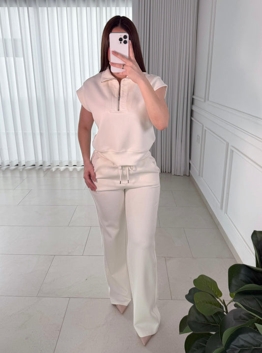 Pantalon Cozip Ivory