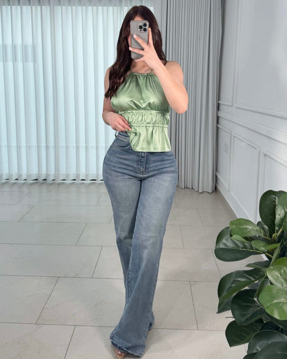 Top Halter Green