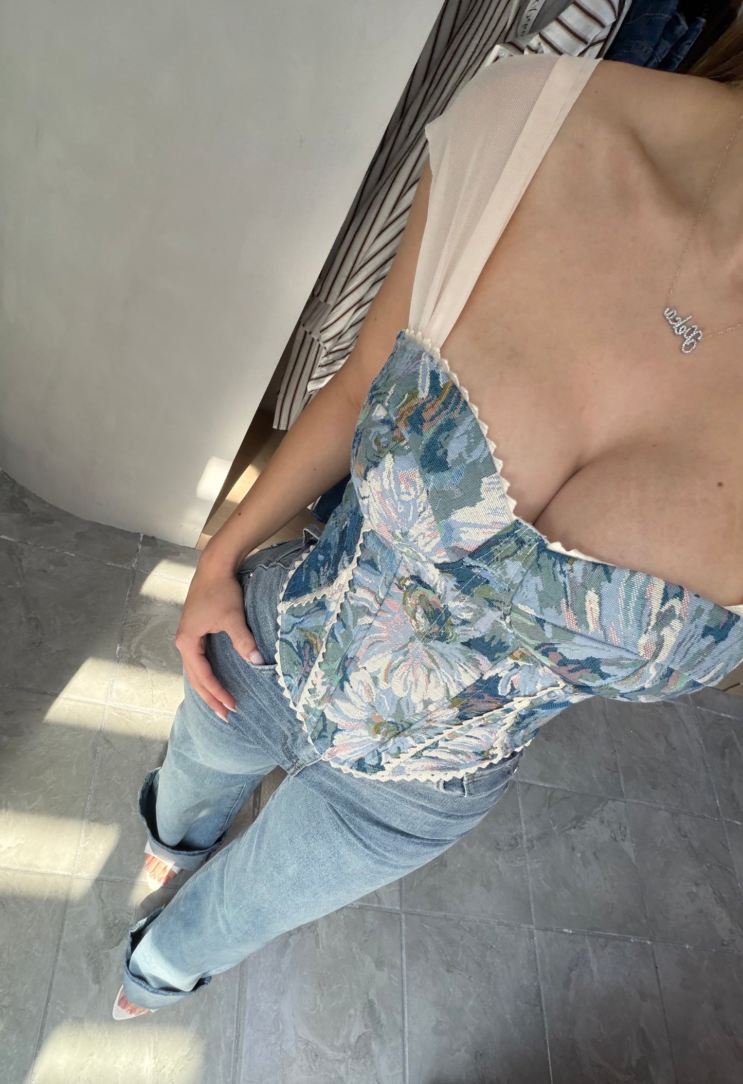 Corsette Louvre Blue