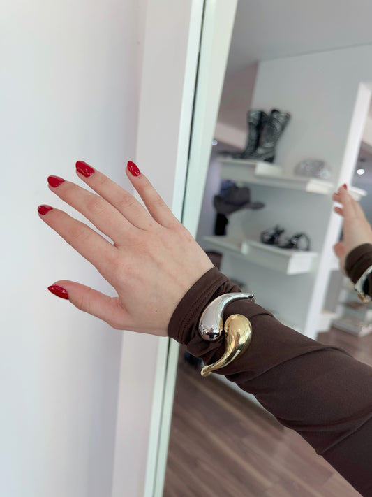Brazalete Bottega Bicolor