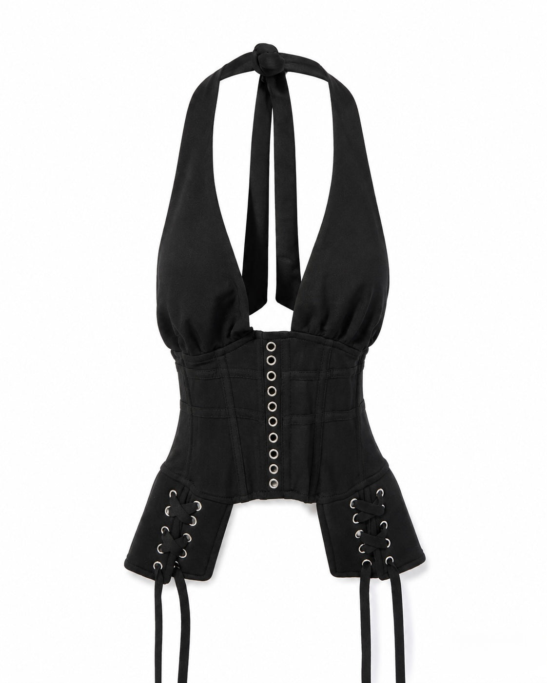 Corsette Studded Black