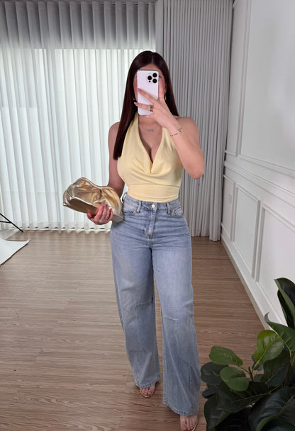 Top Halter Yellow