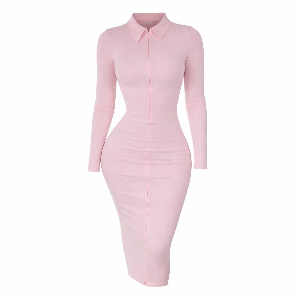 Vestido Zipper Pink