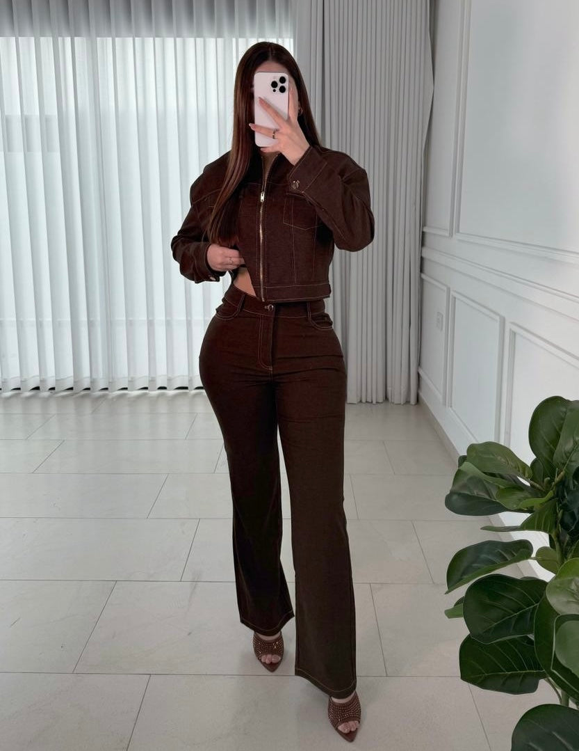 Pantalón Soft Coffee