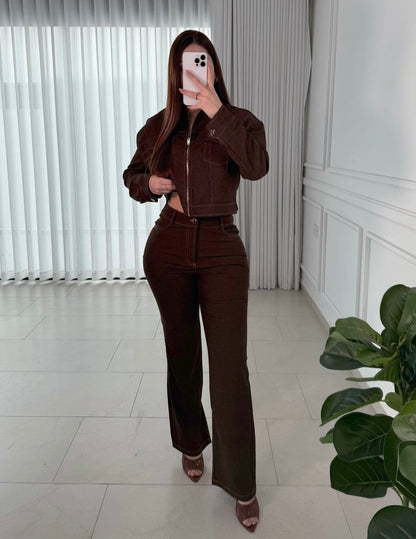 Pantalón Soft Coffee