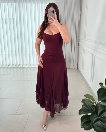 Vestido Flow Wine