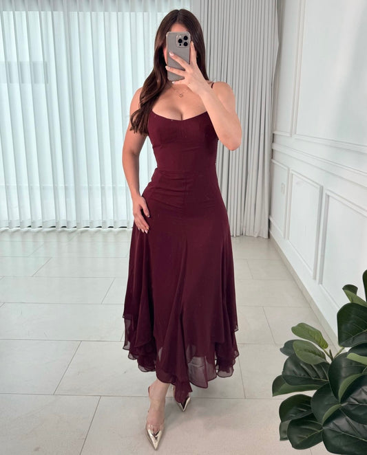 Vestido Flow Wine