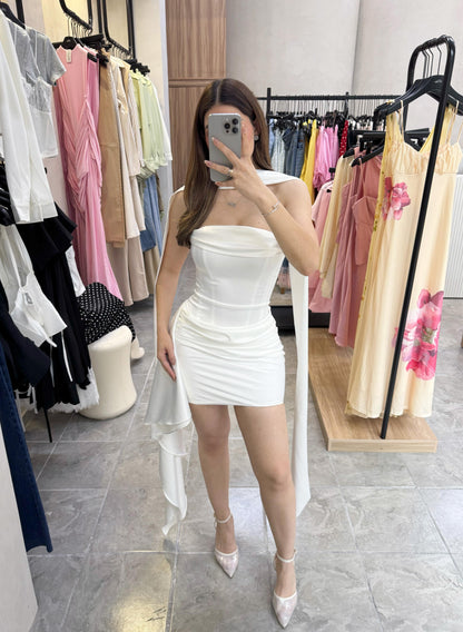 Vestido Cascade White