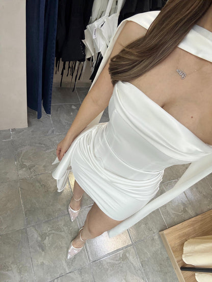 Vestido Cascade White