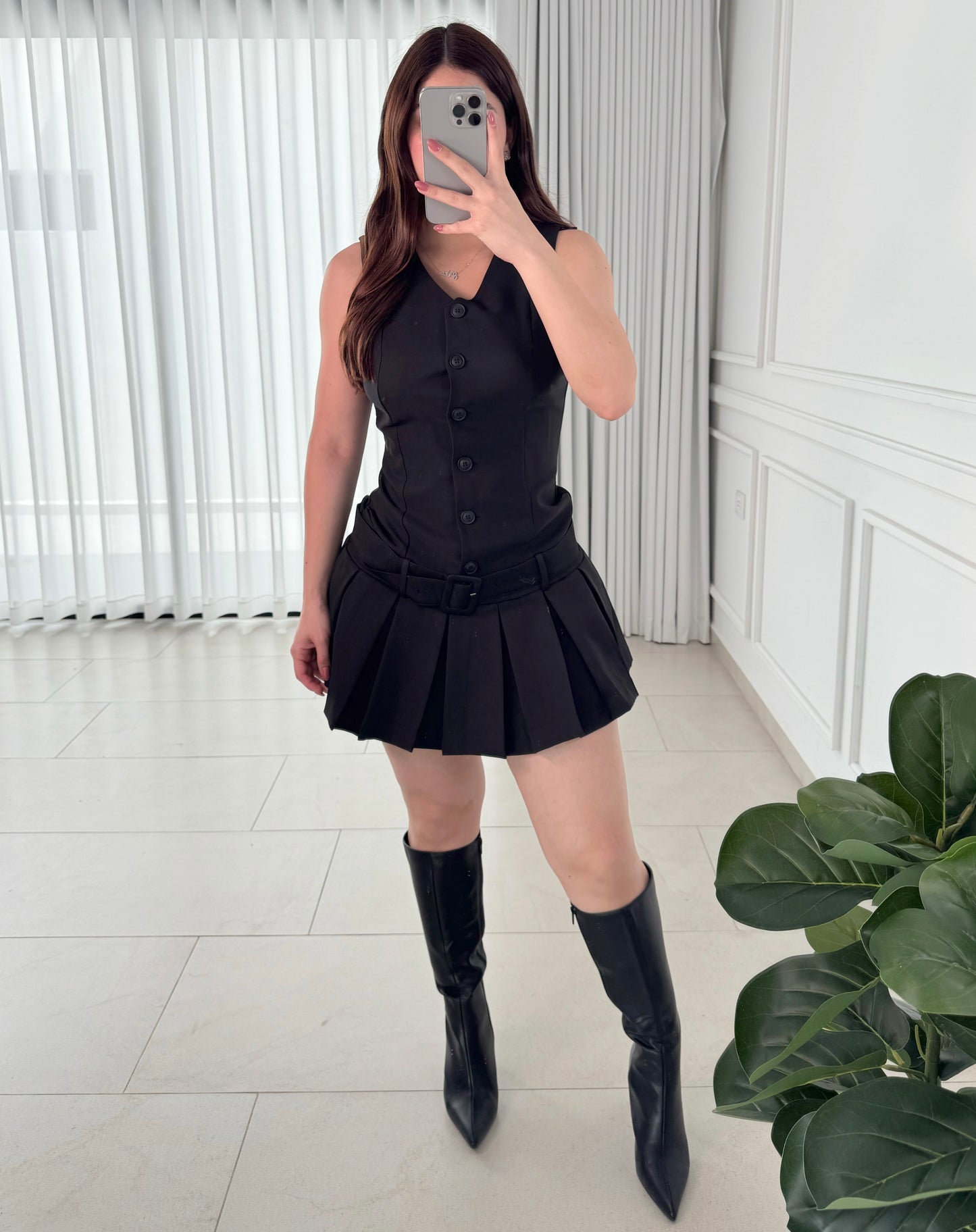 Vestido Tailored Black