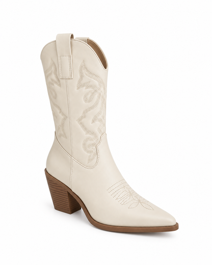 Botas Cowboy Ivory