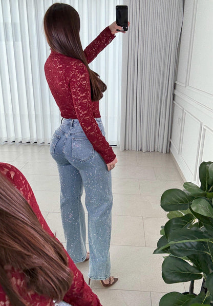 Pantalón Rhinestone