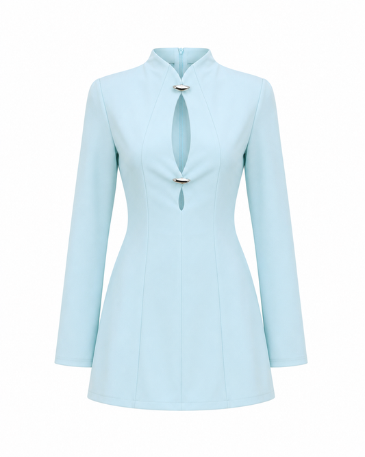 Vestido Slit Blue