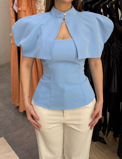 Blusa Overlay Blue