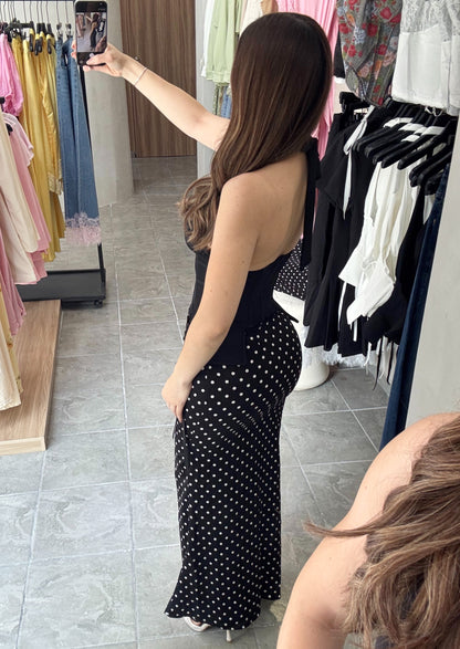 Falda Polka Black