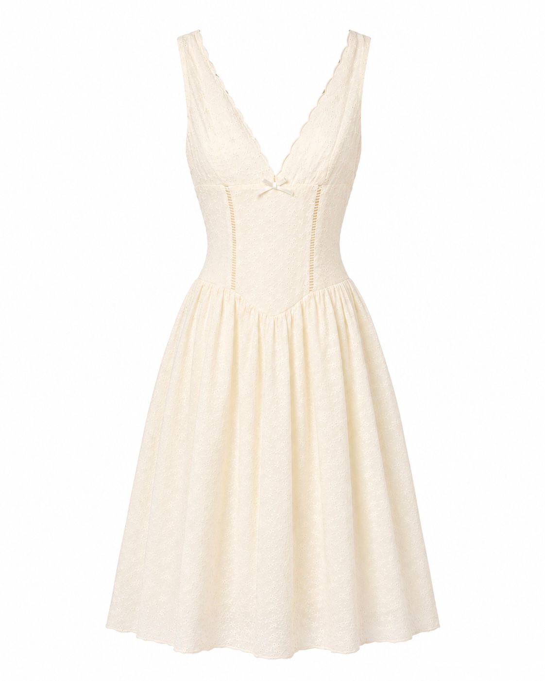 Vestido Broderie Ivory