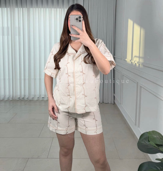 Pijama Bow Nude