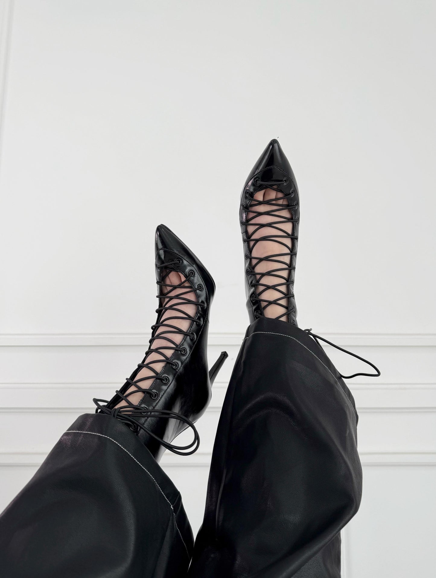Zapatillas Lace Up Black