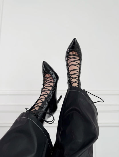 Zapatillas Lace Up Black