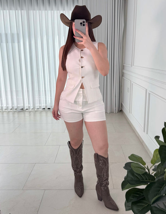 Conjunto Vesty White