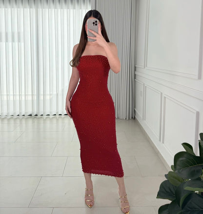 Vestido Red Pearl