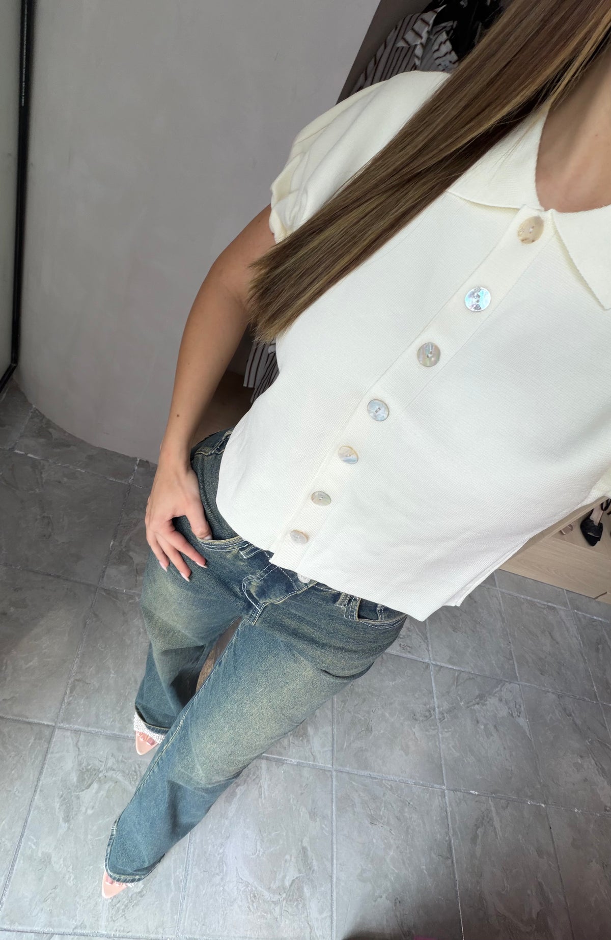 Blusa Bomber Ivory