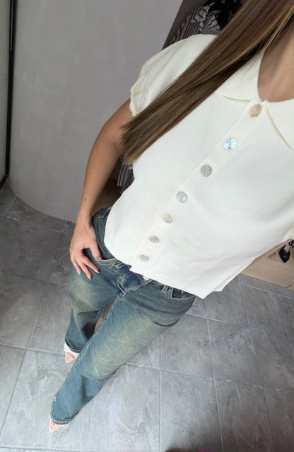 Blusa Bomber Ivory