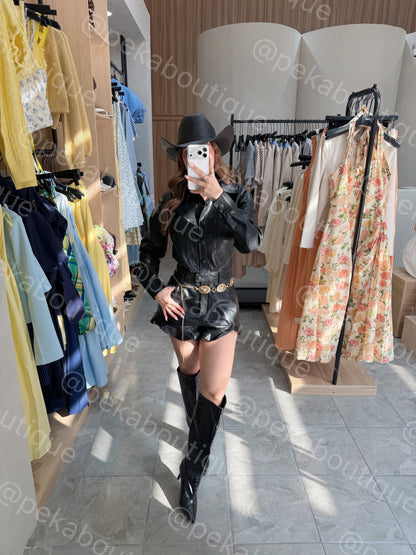 Romper Flutter Black